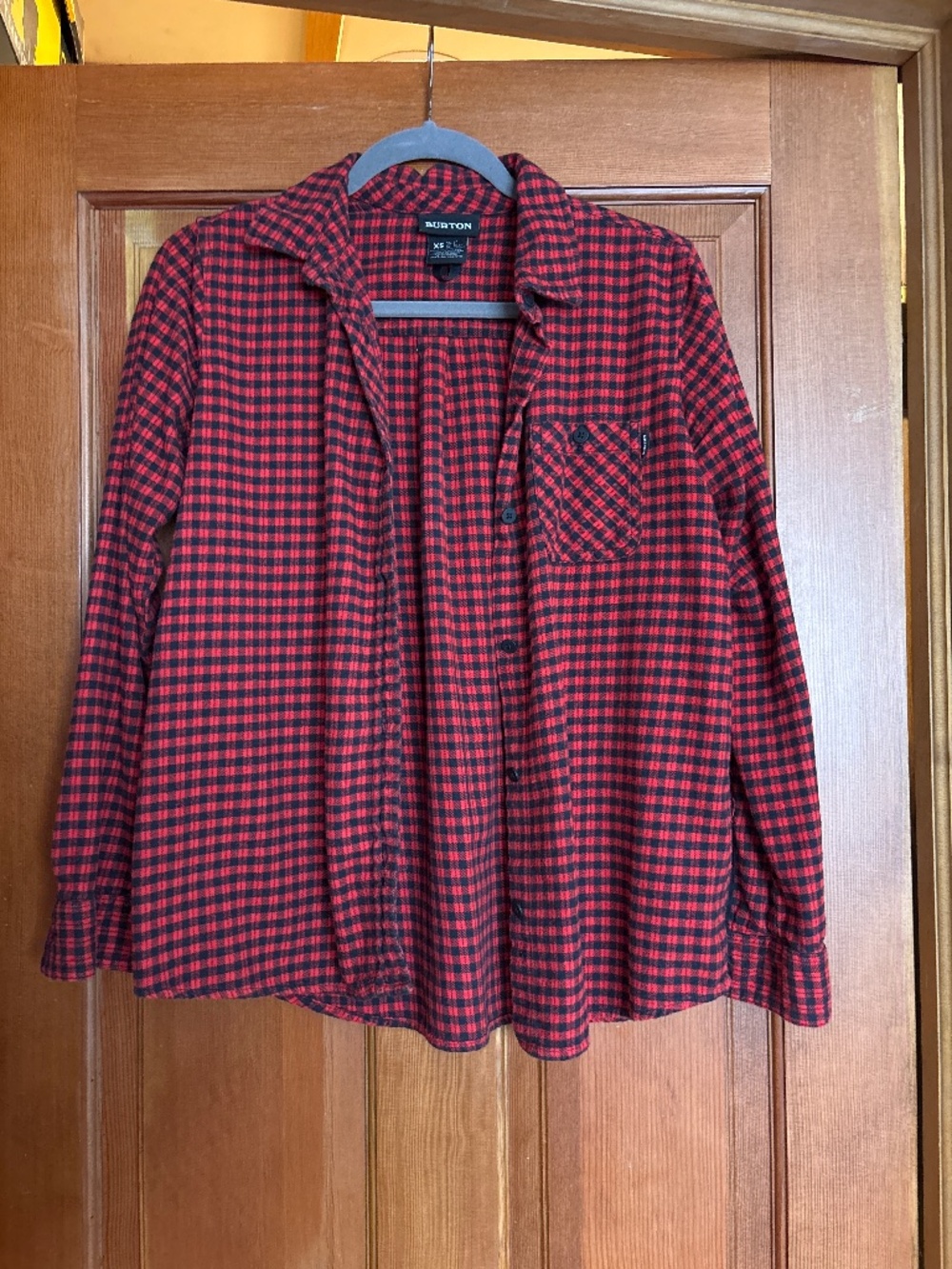 Burton Snowboards Grace flannel button-down shirt